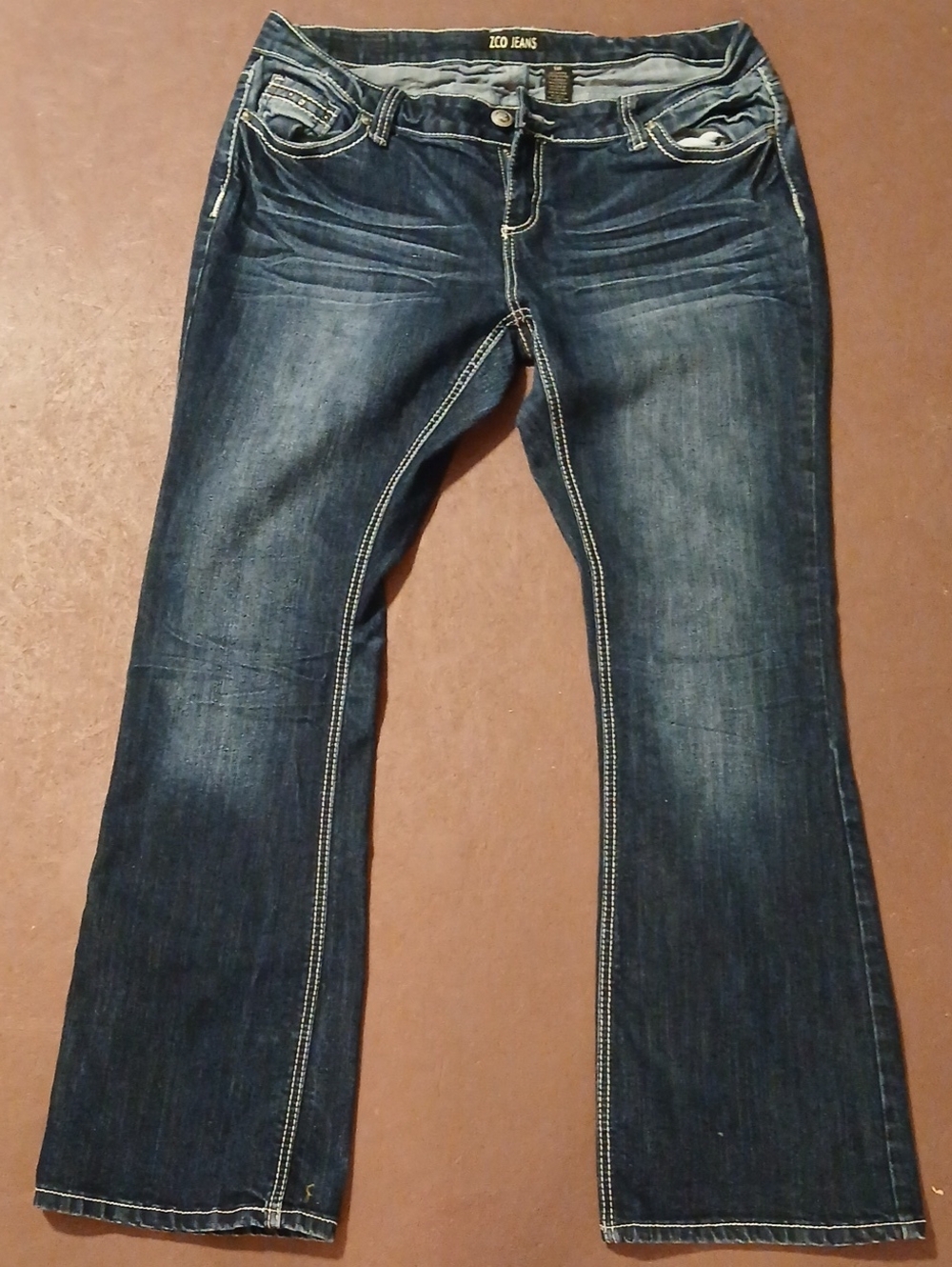 ZCO Jeans Women's Bootcut Jeans in Dark Indigo